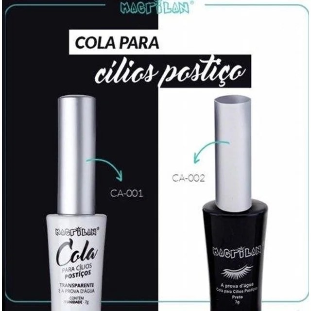 Cola Para Cílios Postiços Transparente - A PROVA D'AGUA Macrilan