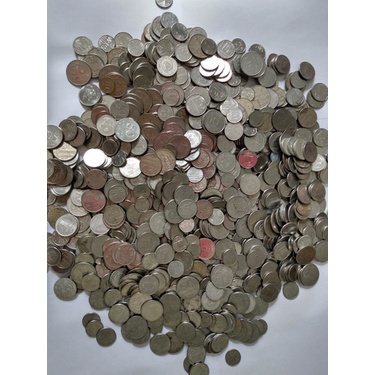 Pacote Com 50 Moedas Nacionais Sortidas Antigas De Aço Desde 1967