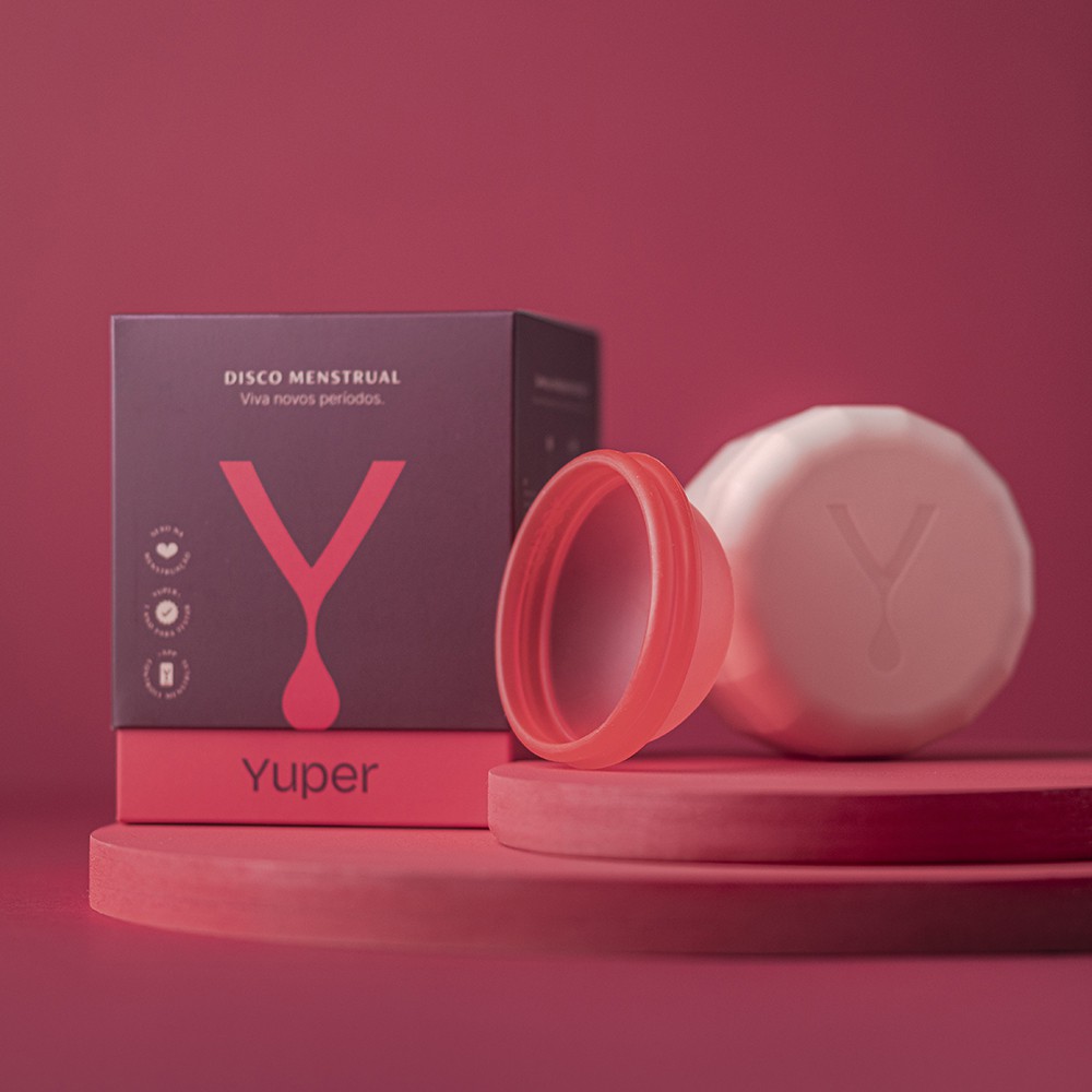 Disco Menstrual Yuper (cor: Coral)