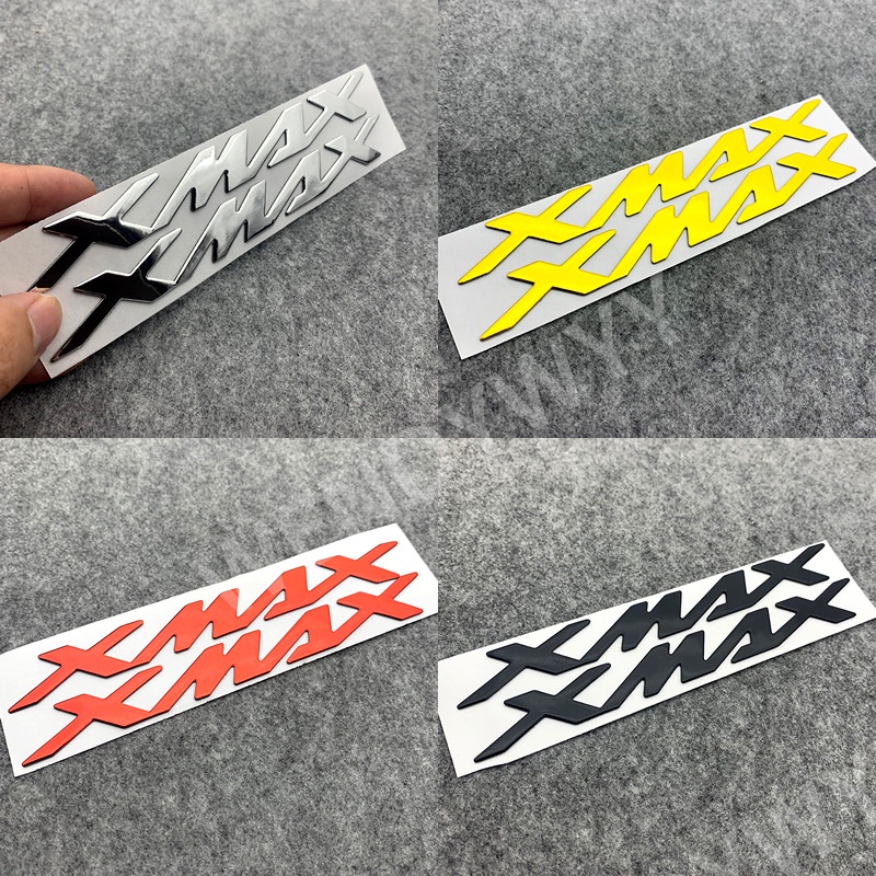 2 Pçs 3D Carta Emblema Decalque Tanque Roda Adesivo Para YAMAHA XMAX 300 250 400 125 Decoração Da Motocicleta