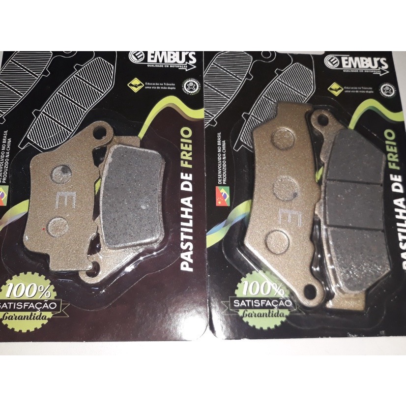 Kit Pastilhas de Freio Dianteira + Traseira CB500 1997-2005 / xt660 / bmw gs 650