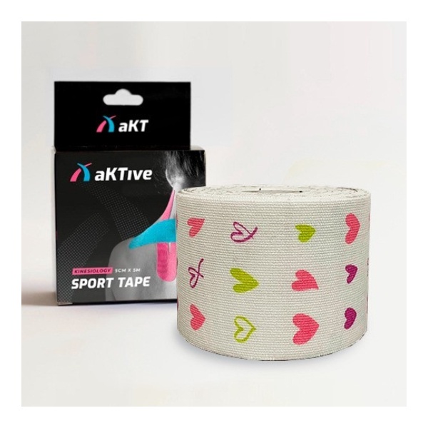 KINESIO TAPE - Bandagem Elástica Estampada - Aktive Tape 5cm X 5m ;