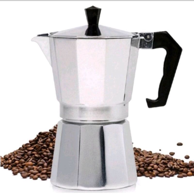 Cafeteira Italiana 12/9/6 Xicaras Moka Café Expresso em Aluminio