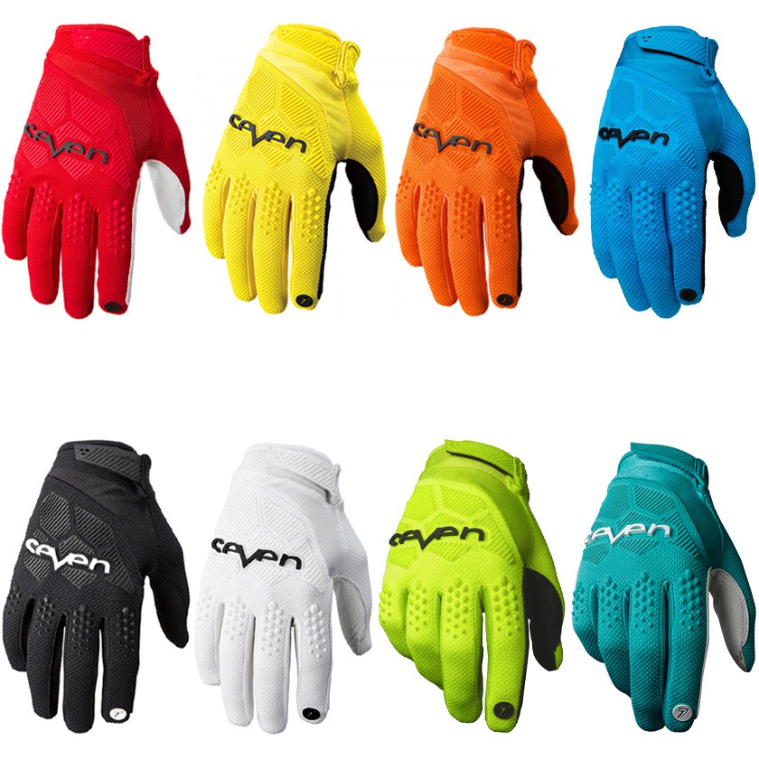 Seven 8 Luva De Motocicleta / Luva Protetora Para Motocicleta / Motocross / Respirável / Corrida / Moto