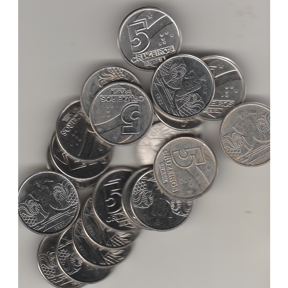 1 kg de moedas de aço inox de 1967 a 1994