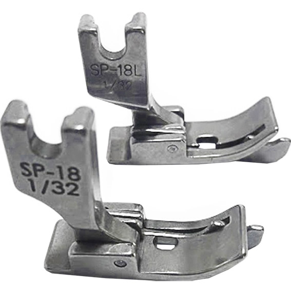 2 Calcador Guia Direito Esquerdo 1/32 Pesponto Reta Industr