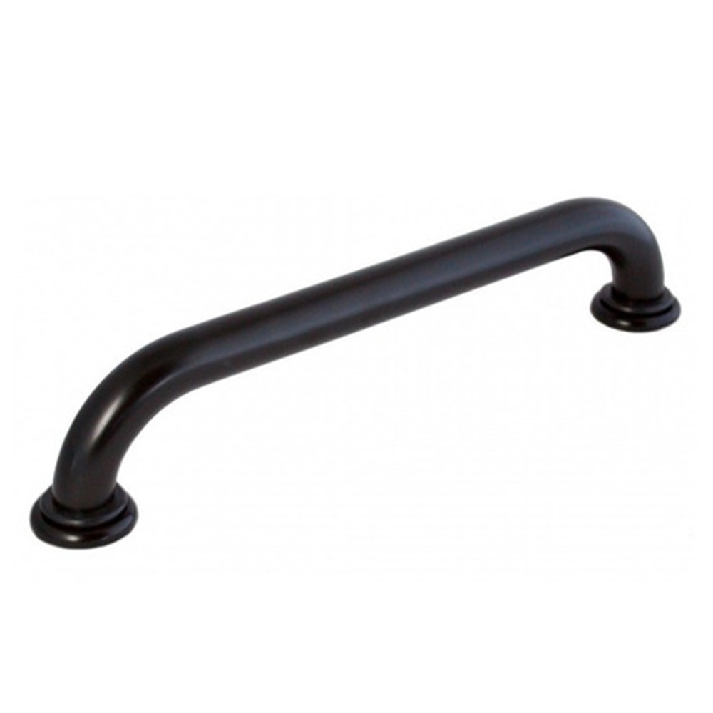 Alça de Apoio Barra 50cm Inox Preto Fosco Acessibilidade Cadeirante Idoso Deficiente Box Banheiro Corredor Parede