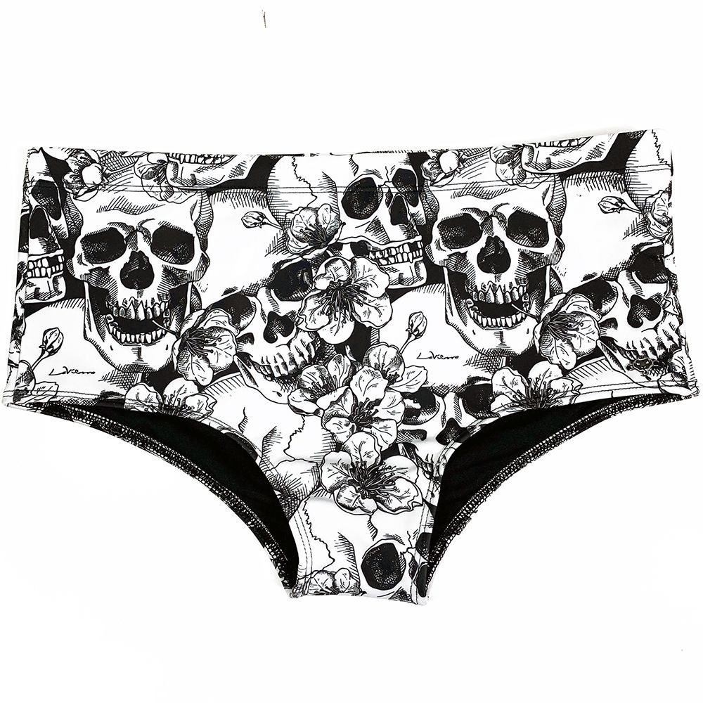 Sunga Estampada Caveira Tradicional Tecnologia Não Desbota com o Cloro Estampa Caveiras Skullz