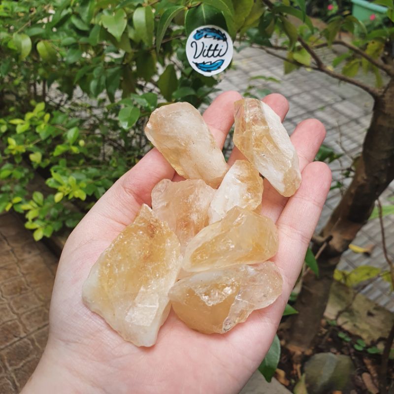 Citrino Amarelo Queimado Pedra Bruta Pedra Sucesso Prosperidade