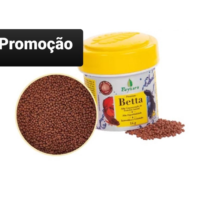 Ração Poytara Especial Para Peixe Betta 14gr Premium