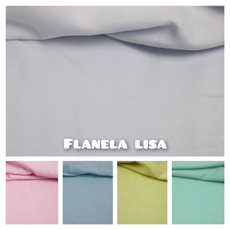 1 Metro Tecido Flanela Lisa - 100% algodão - 1m x 0,80m. TONS BEBE.