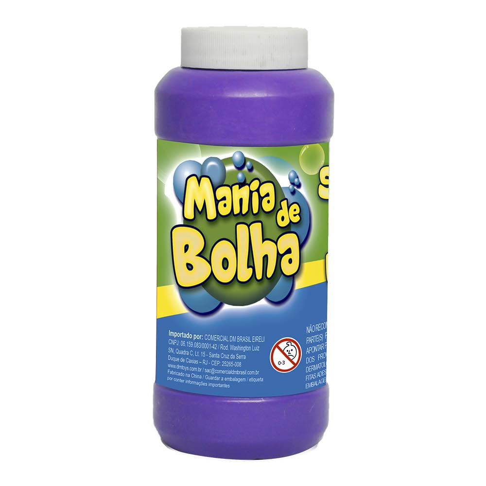 1 Refil Mania De Bolha 350ml Liquido Para Bolha De Sabão