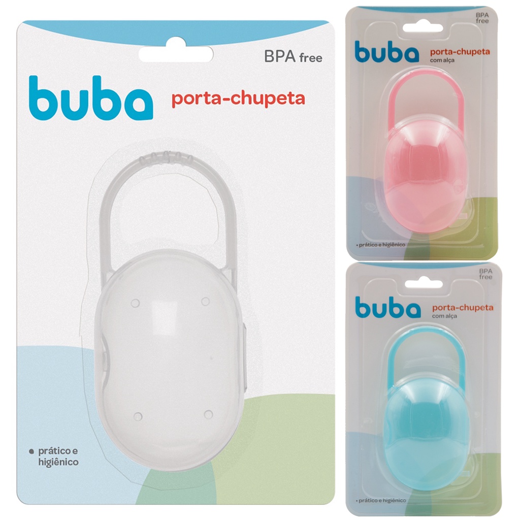 Porta Chupeta Buba Estojo Bico Com Alça Higiene e Segurança do Bebê Case Transporte porta bico