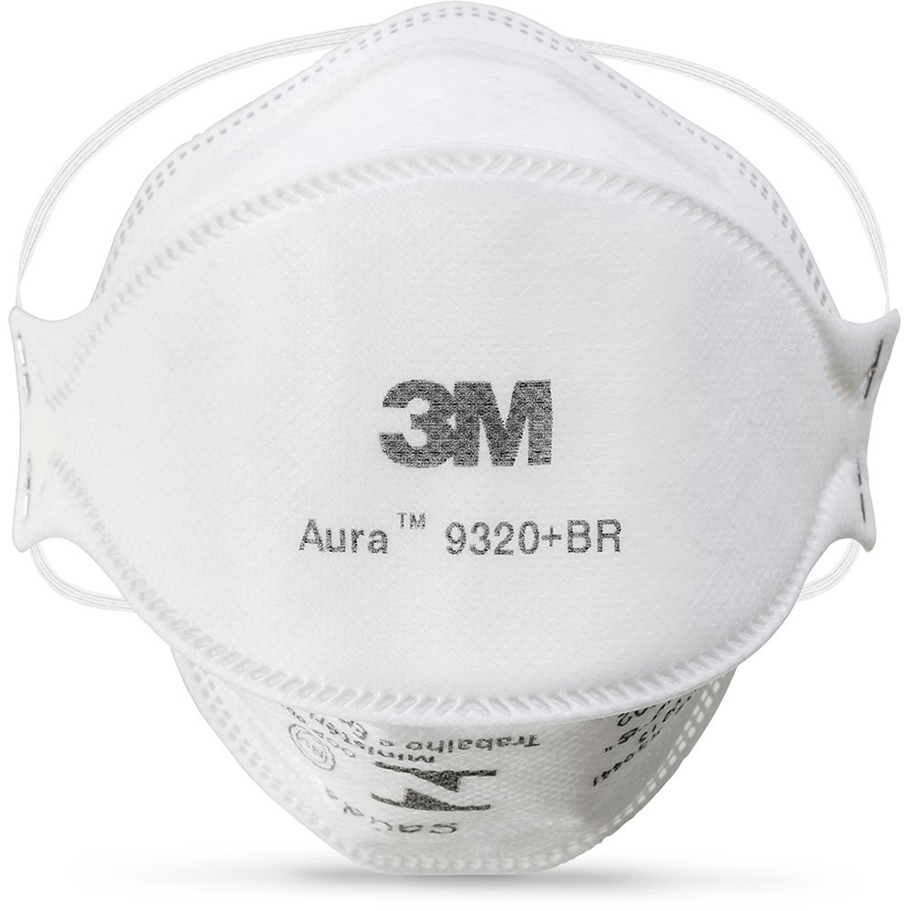 10 Máscara Pff2 3m Aura 9320 + Br Respirador Sem Válvula
