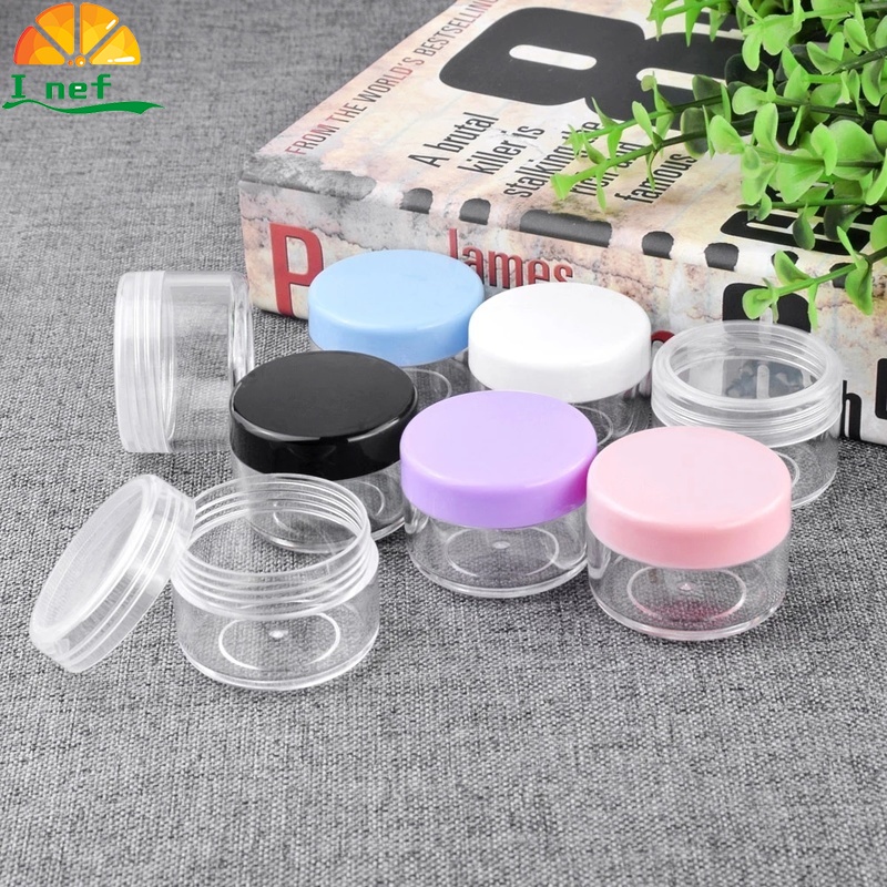 Mini Frasco De Armazenamento Com 10/20g Formato Redondo/Recipiente Portátil Para Viagem