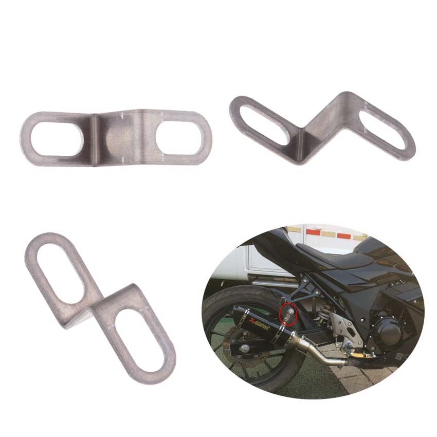 Motocicleta Silenciador Do Escape Universal Tubo Tipo Z Braçadeira De Montagem Suporte
