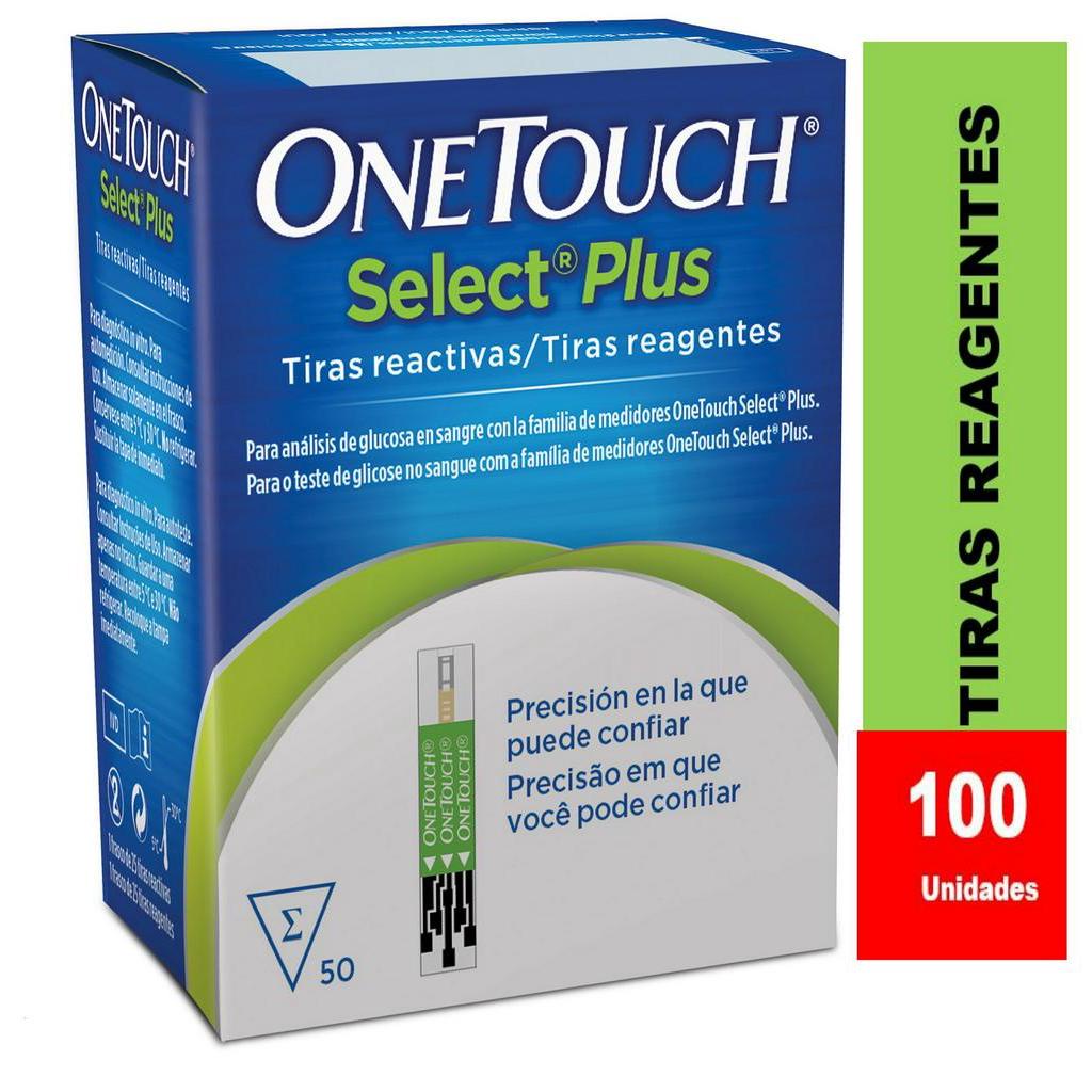 100 Tiras Reagentes One touch medir glicemia / Onetouch  (duas caixas com 50 tiras reagentes cada uma) medir diabetes