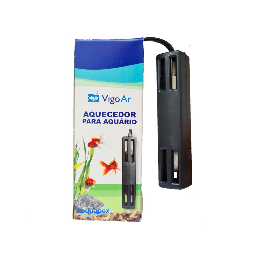 Aquecedor 1W Para Aquário pequeno VIGOAR Peixe Betta Até 1L