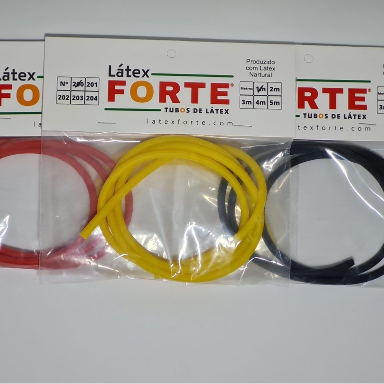 Tubo Borracha Látex 200 para Estilingue 1m , Elástico Slingshot
