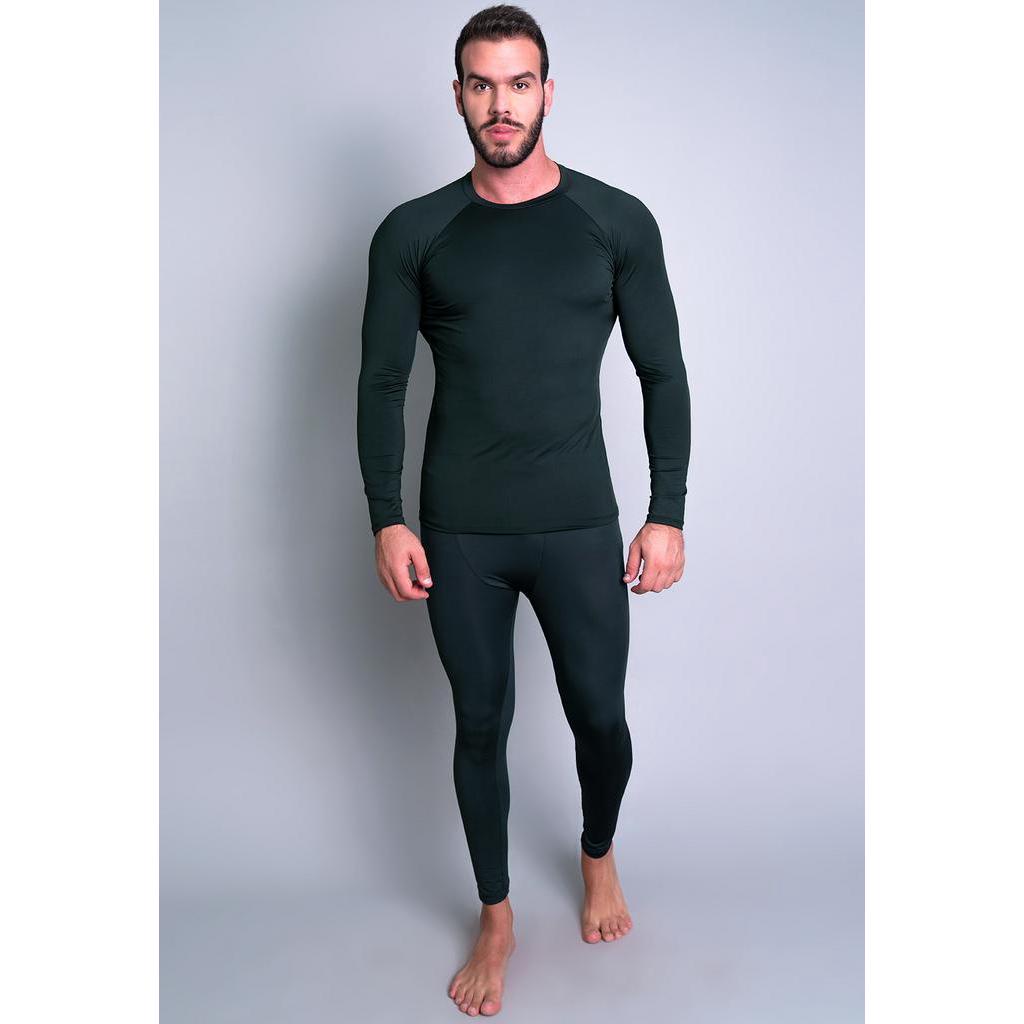 Conjunto Masculina Segunda Pele Térmica Proteção Uv 50+ MVB Modas