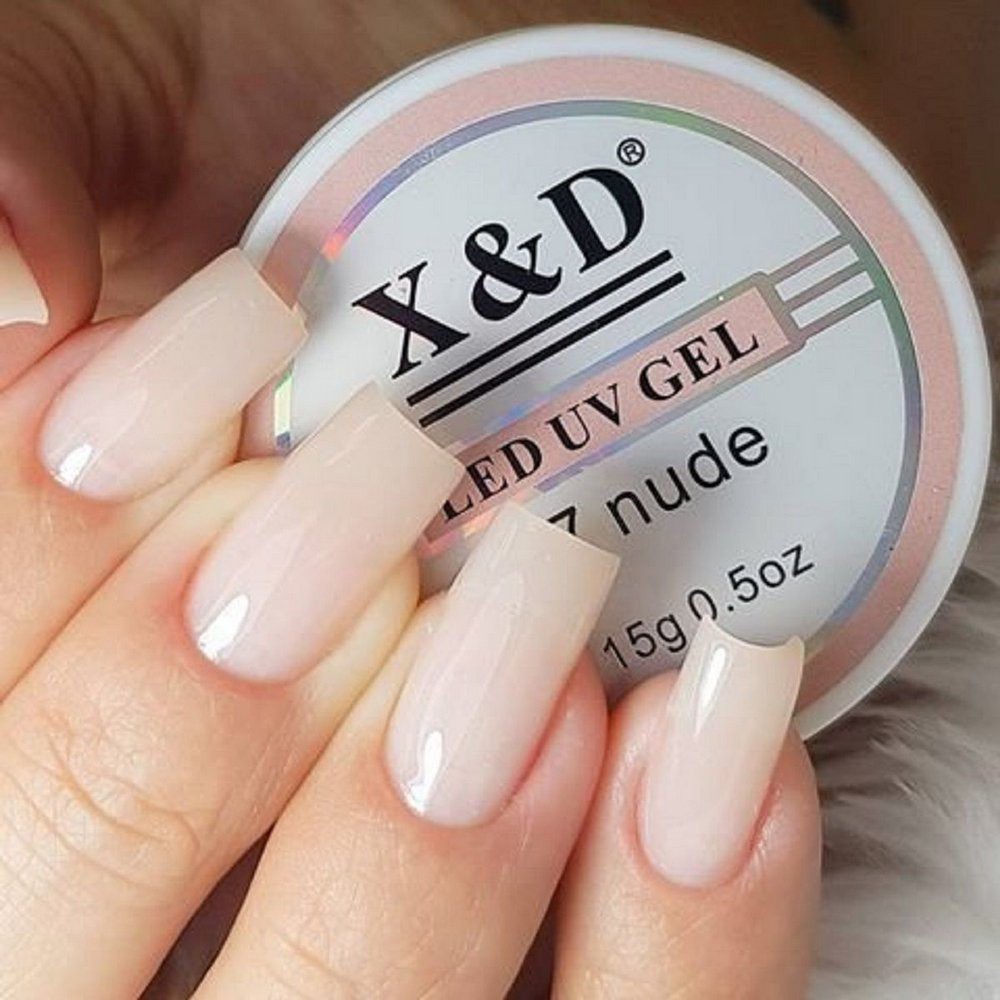 Gel X&d 15g Led Uv Gel para Unhas Xd Profissional Acrigel Alongamento Xed