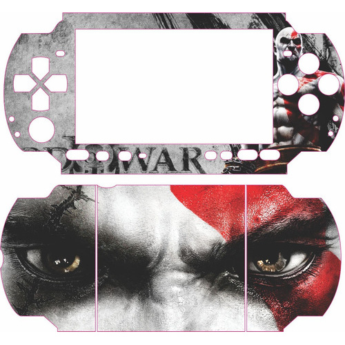 Skin God Of War Para Psp 3000 kratos Deus da guerra 3001 3004 3010