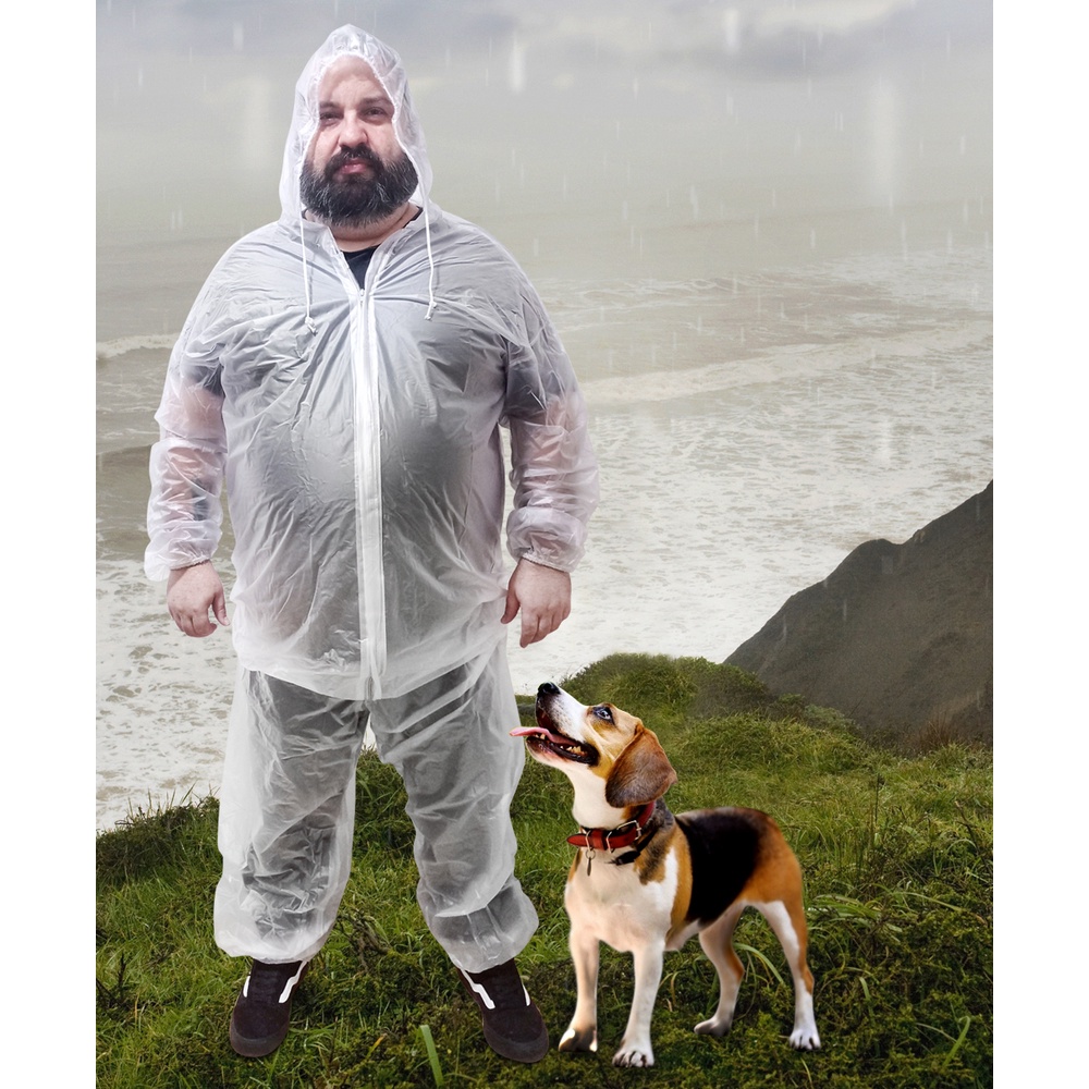 Conjunto De Chuva Ciclista Moto Tamanho Especial Plus Size