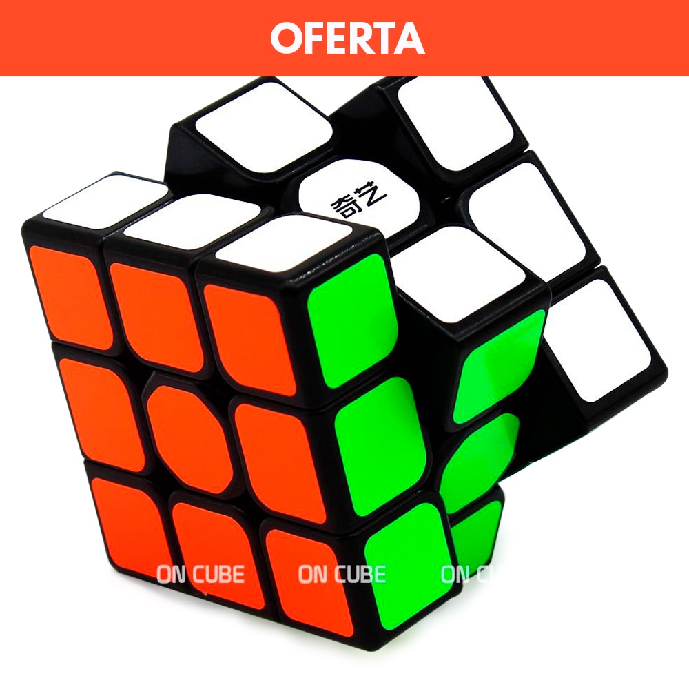 Cubo Mágico Profissional 3x3x3 Qiyi Sail W Preto - Original