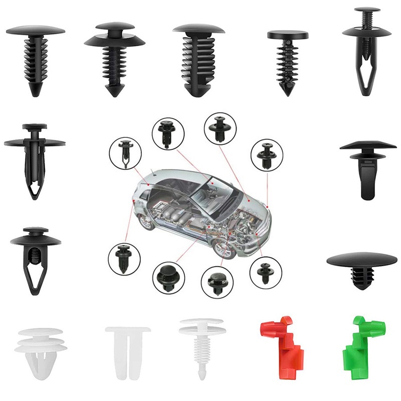 Fender 100Pcs Pára-Choques Universal Plástico De Substituição De Parafusos De Proteção Rebite Para Carros Conjunto De Fixadores