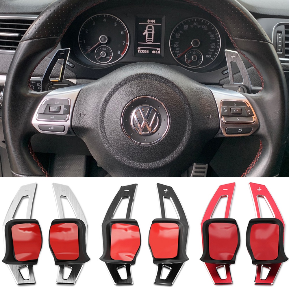 Volkswagen Tiguan VW Jetta Passat Fusca R-Line Polo Voyage 2010-2014 Carro Volante Paddle Shift Extensão Adesivos DSG