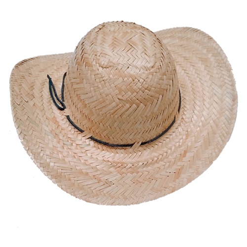 1 Chapéu de Palha Pantaneiro Caranda Infantil C/ Arame na Borda aba 8 cm