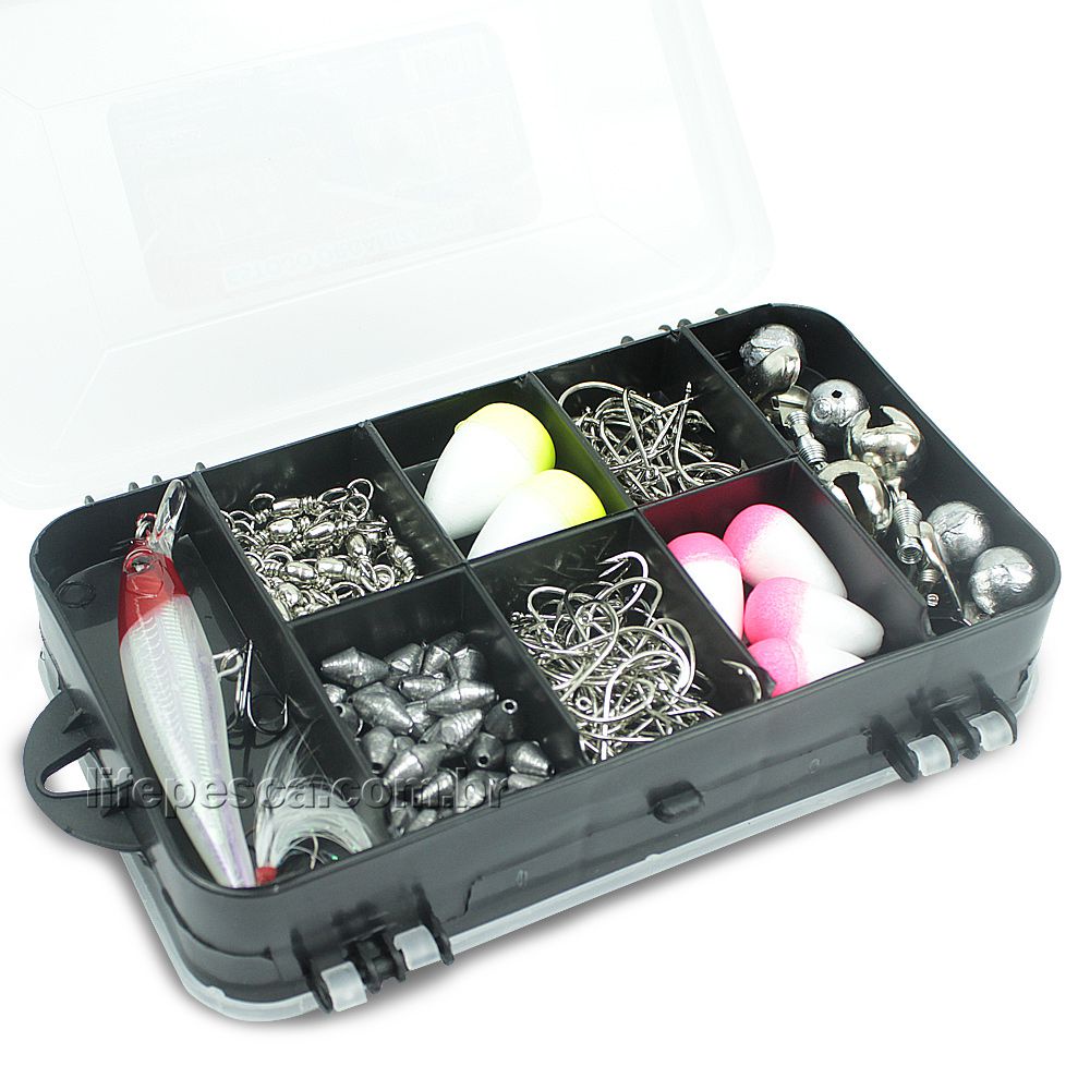 Estojo Organizador Para Pesca Mini Double Case 8002 - Arqplast