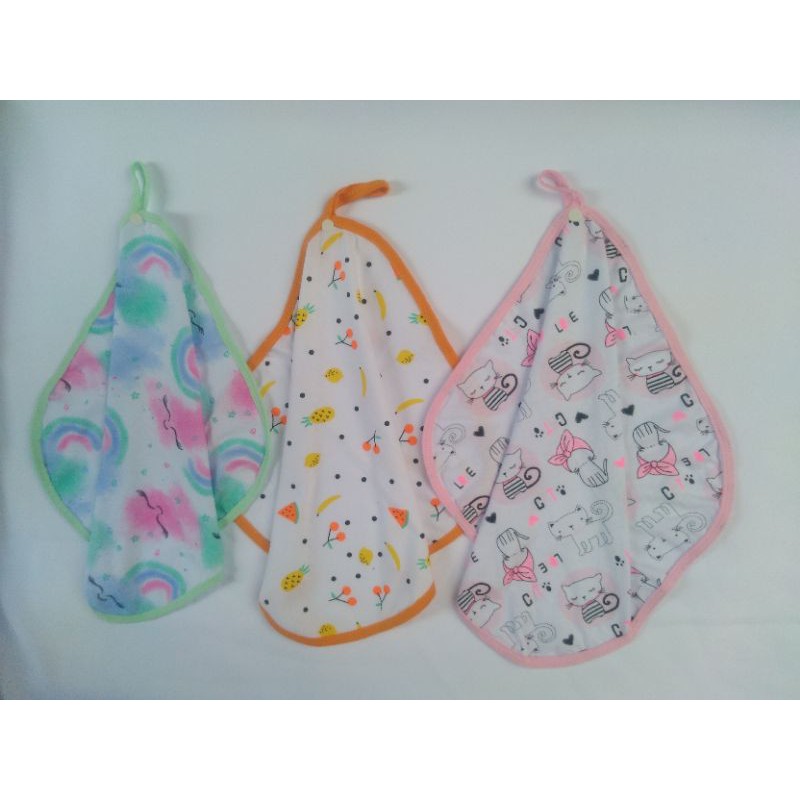 Kit 12 paninhos de boca com prendedor de chupeta (menina ) (menino) tecido malha 100% algodão