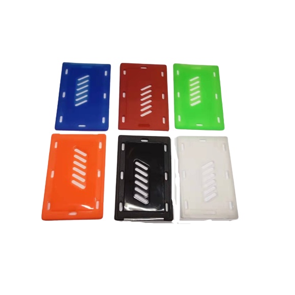 Porta-cartões de plástico abs transparente, carteira de estudante, carteira de trabalho, cartão de banco