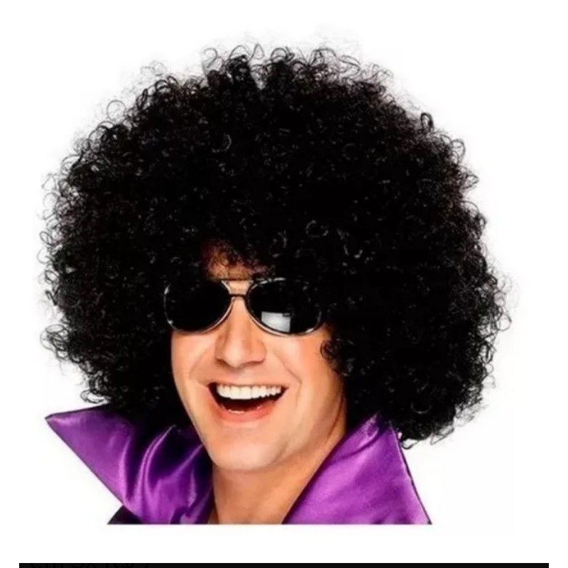Peruca preta cacheado ondulado super gigante Black Power fantasia  Carnaval P/ Festa Tematica cosplay