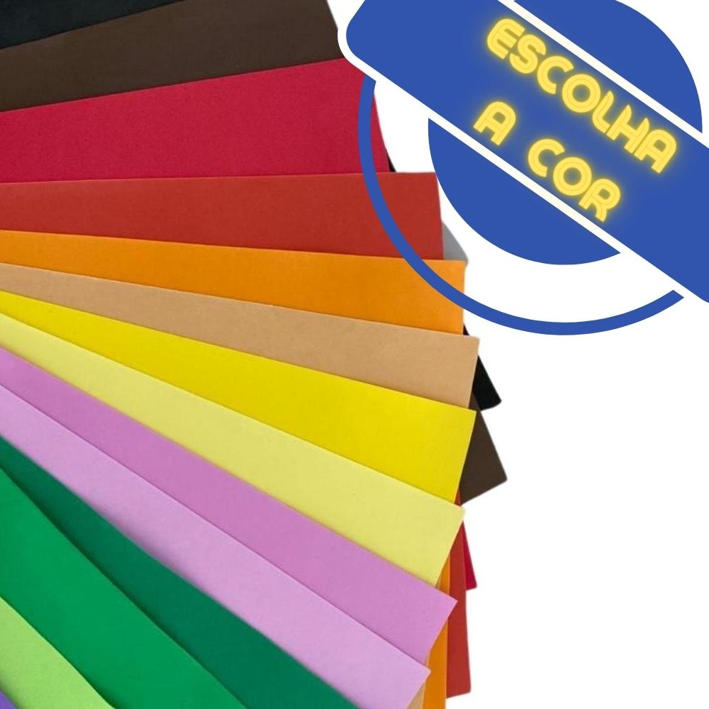 Placas De EVA 40x60 - Kit com 10 folhas - Escolha UMA cor
