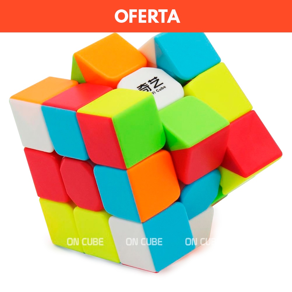 Cubo Mágico Profissional 3x3x3 Qiyi Warrior W - Original Colorido Sem Adesivos