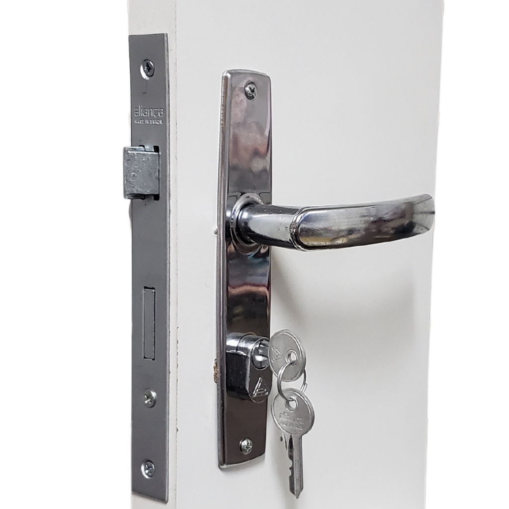 Fechadura Para Porta Quarto Sala Externa 2600/41 inox premium aliança