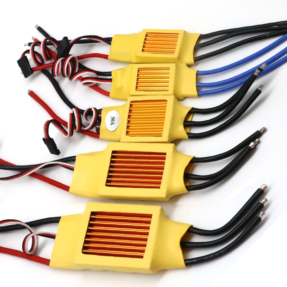 Mitoot 20A 30A 40A 50A 60A 80A ESC Brushless Velocidade Do Motor Controlador Com Dissipador De Calor Para Rc Zangão Helicóptero Avião Carro Barco