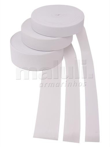 4 Rolos Elástico Largura 30 Mm =  3cm  - Total De 100 Mts