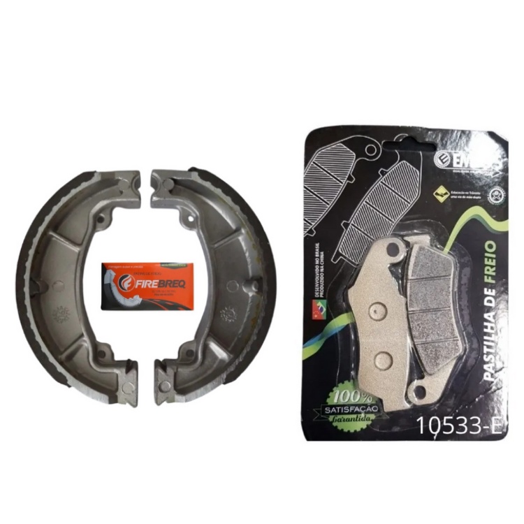 Kit Pastilha Freio Diant. + Lona Patim Honda Xr 250 Tornado
