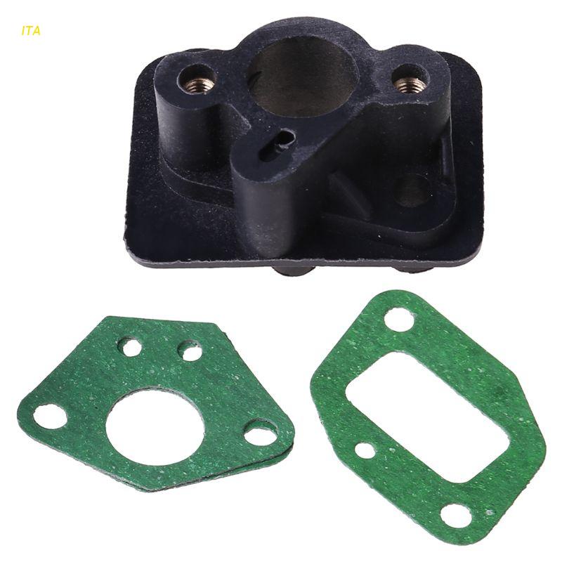 2pcs 40-5 43CC 52CC brush intake manifold carburetor base connector