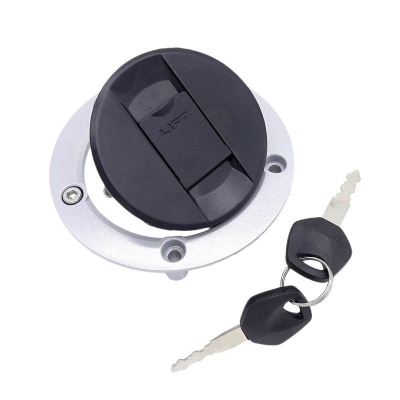Tampa Do Tanque De Combustível Da Motocicleta Capa Bloqueio Com 2 Chaves Para Suzuki GSX-R GSXR GSR 600 750 1000 GSF 125