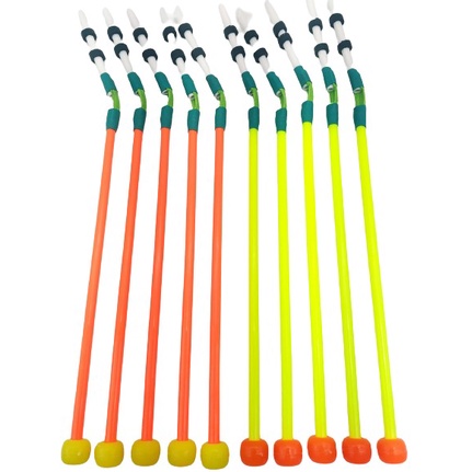 5 Ponteiras Dedo Duro Molinete Fluorescente Pesca Tilápia
