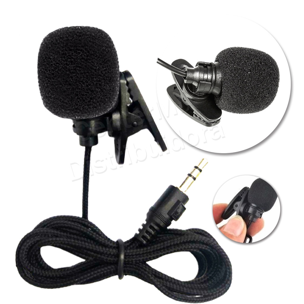Microfone De Lapela Para Celulares E Computadores P3