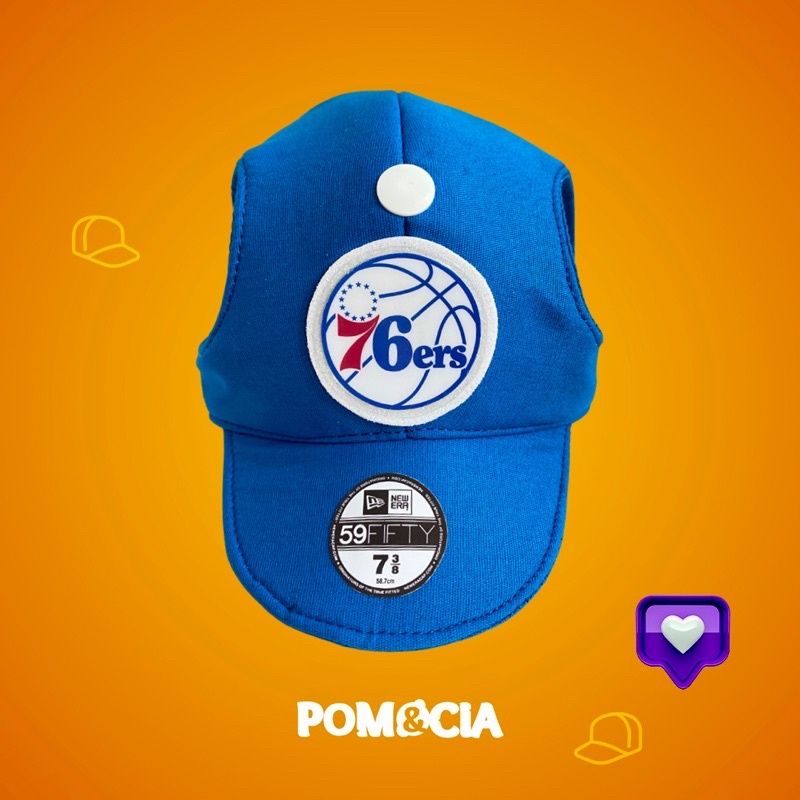 Boné Pet  inspiração Philadelphia 76ERS