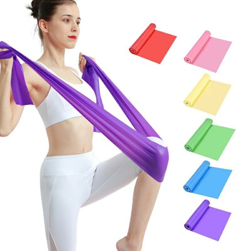 Fitness Faixa Elástica Para Exercício Yoga Alongamento 150cm