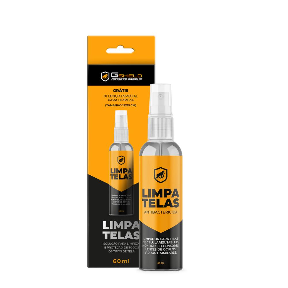 Kit Limpa telas Bactericida 60ml + Flanela - Grip Clean - Gshield