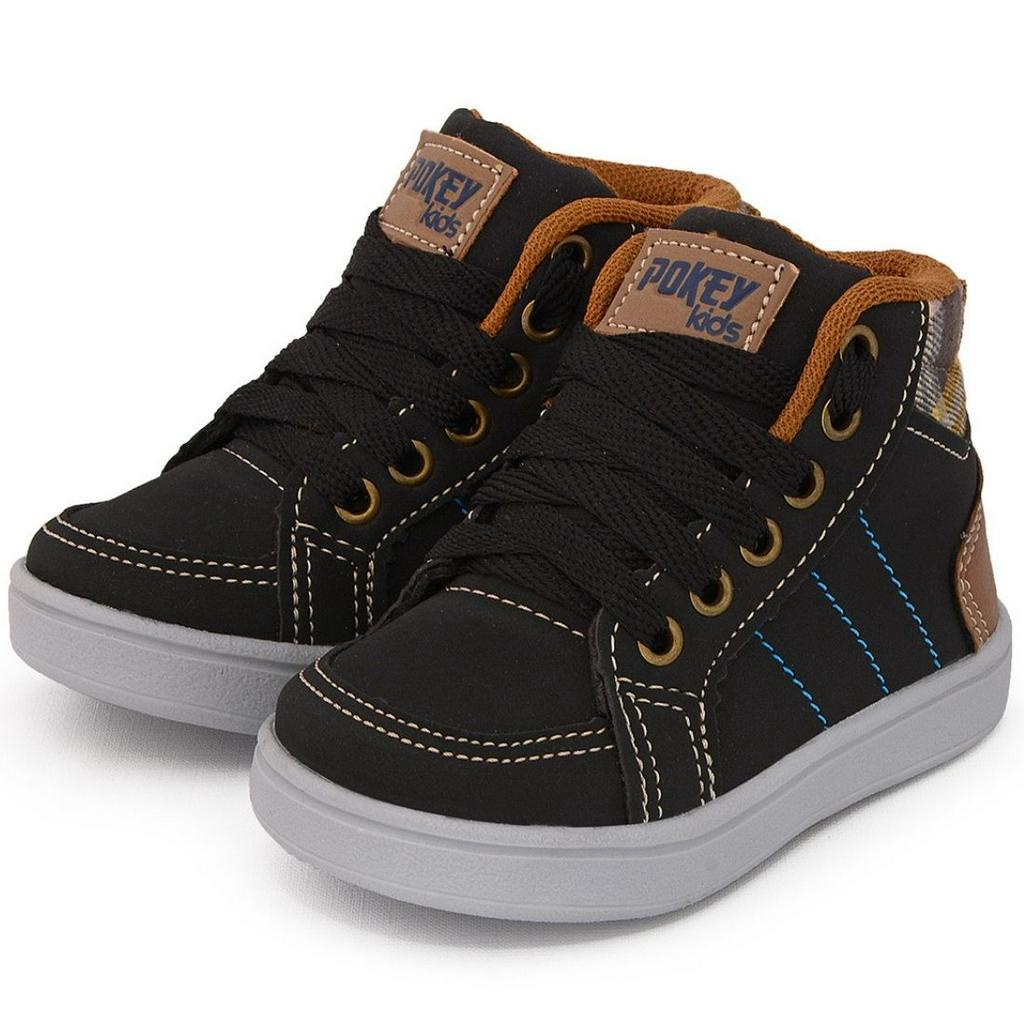 Bota Infantil Masculino Botinha Infantil Bebê Menino Xadrez 20 ao 27