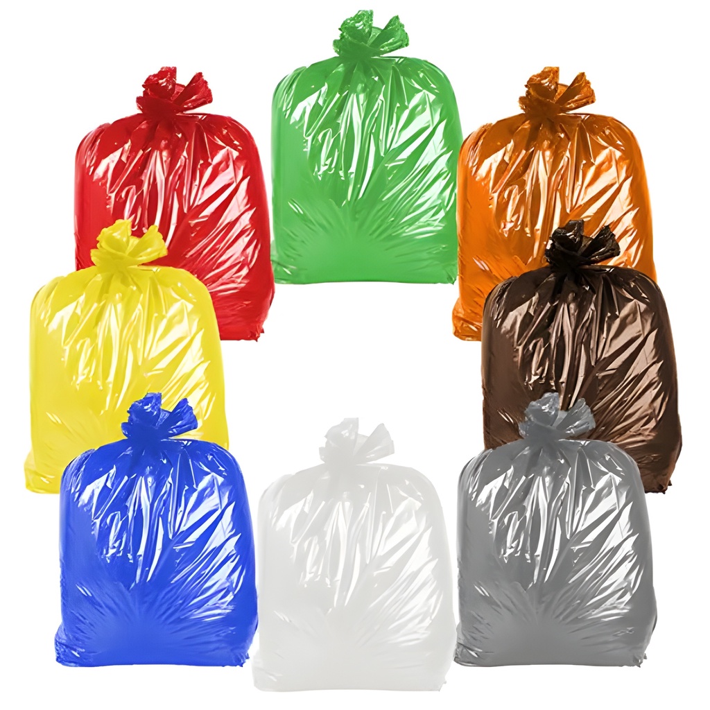 Saco de lixo 60 Litros Coloridos 100 unidades para coleta seletiva envio imediato